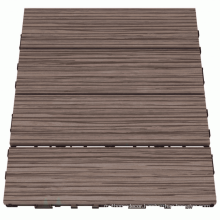 Wood Plastic Composite Interlocking Decking WPC DIY Tiles 300*300mm